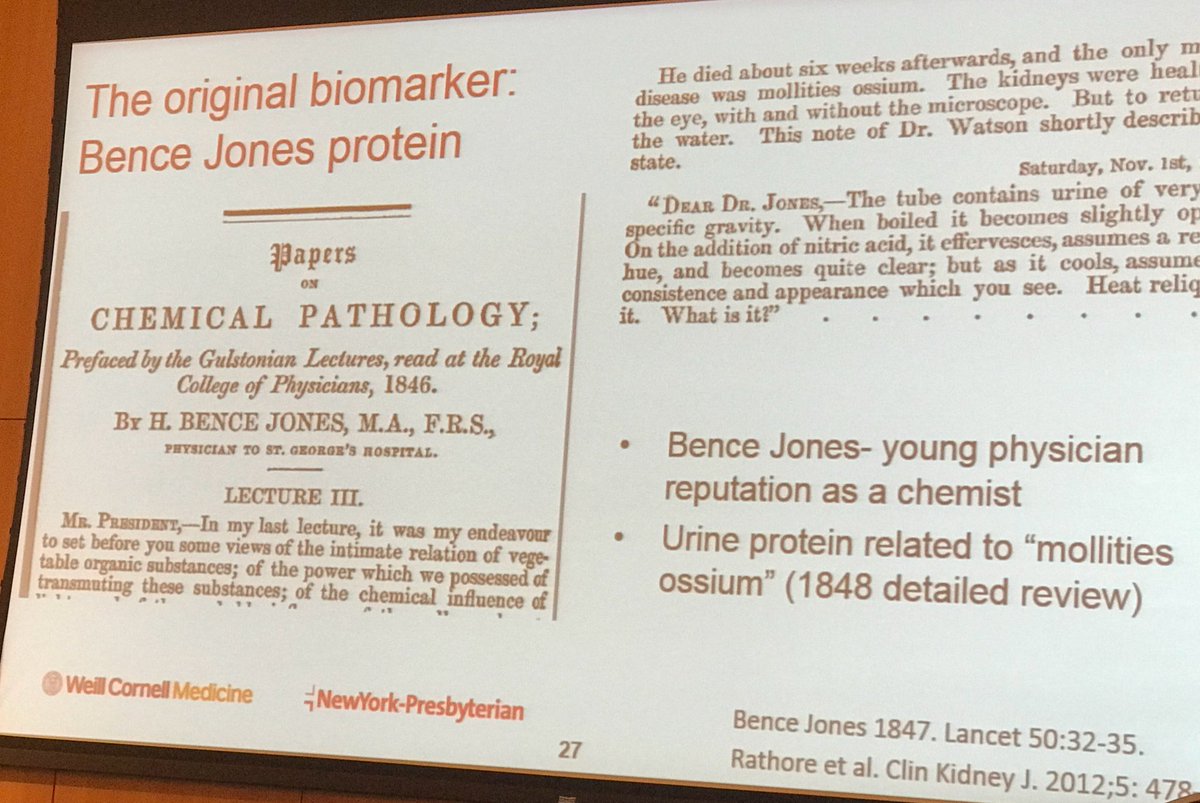 Bekra66's tweet photo. Biomarker fun fact: the original biomarker: Bence Jones protein, identified 1846. #CBCIII https://t.co/nZ35EqHB04