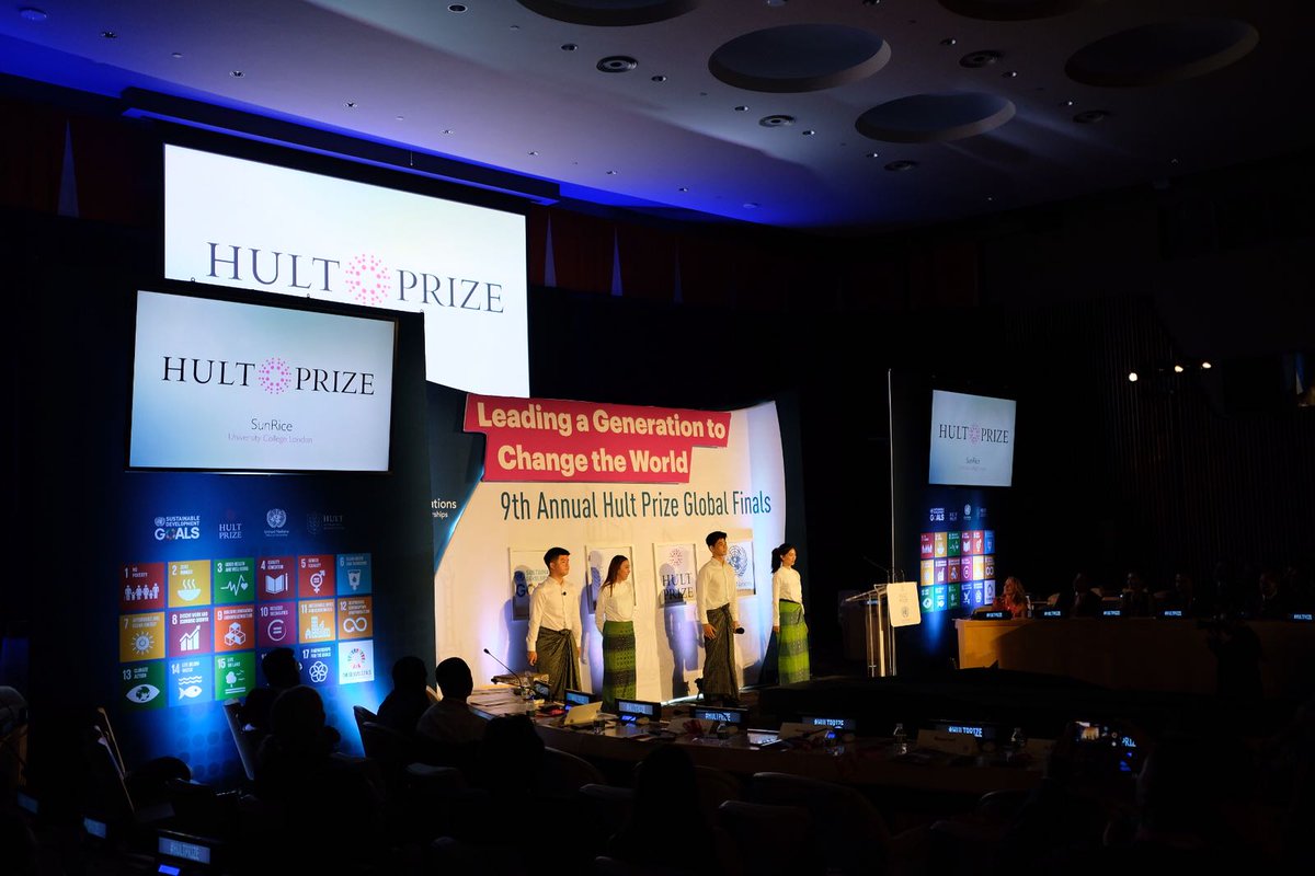 hultprize's tweet image. &quot;There is a power imbalance in the rice supply chain&quot; team SunRice from @ucl #HP18 #HultPrize #PowerForGood #UN6 #HP19 #UNHult