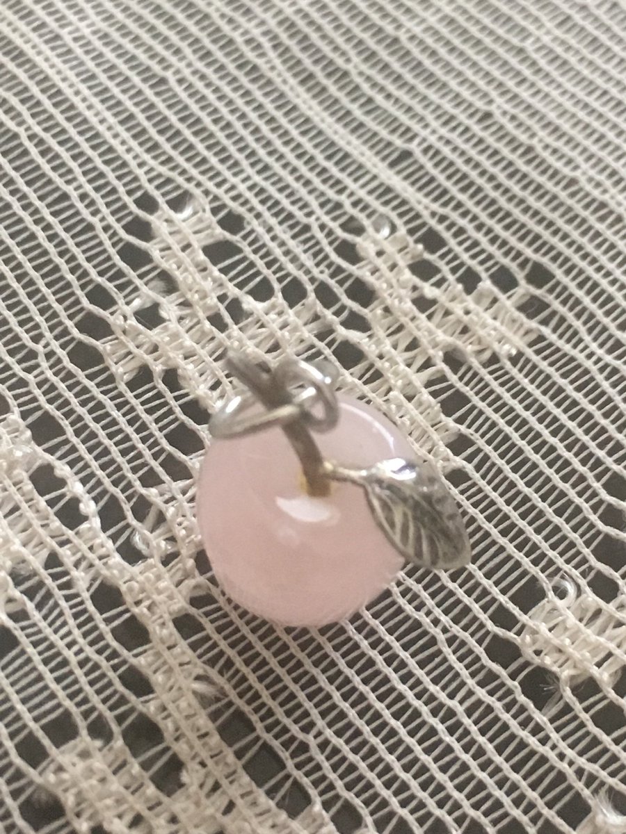 Excited to share the latest addition to my #etsy shop: Rose Quartz and Silver Apple Pendant etsy.me/2Oqnht3