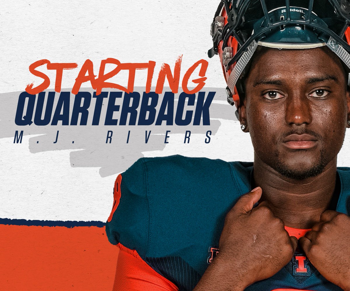 IlliniFootball's tweet photo. Big day for @King_2_Be , he becomes the 5th true freshman starting QB in Illinois history.

#ILLINI https://t.co/zebb7Ndhjm