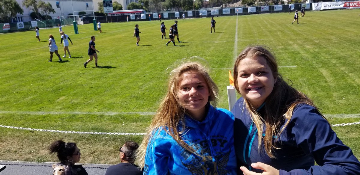 Kinsey's and Marissa at the Lindenwood University @LURugby versus Life West University @WLifeRugby Women's rugby game. A great back and forth contest that is living up to the hype.