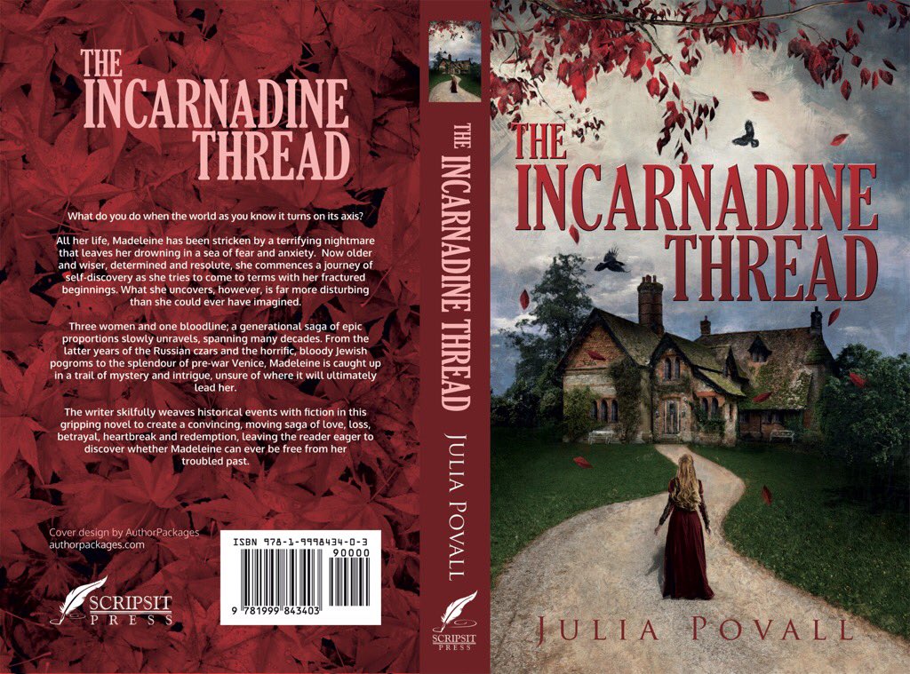 JuliaPovall's tweet image. An historical novel of epic proportions spanning the decades of the Russian czars to life in pre-war Venice and Britain. Follow the bloodline as Madeleine’s family escape persecution.#robbierinder #WDYTYA #Jewishpogroms