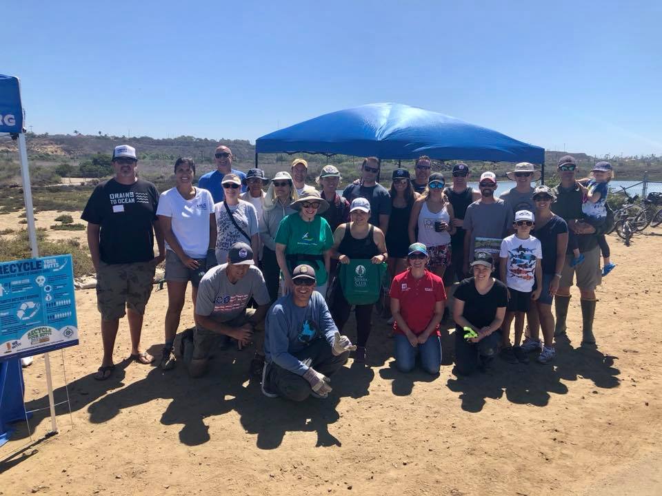 LADistrictUSACE's tweet photo. Great turn out today for #CoastalCleanUpDay2018 at the Santa Ana River Marsh in Newport Beach, California! Thanks to all the #USACE partners and volunteers who came out to help clean up this critical environmental restoration area. https://t.co/y13puGKIV3