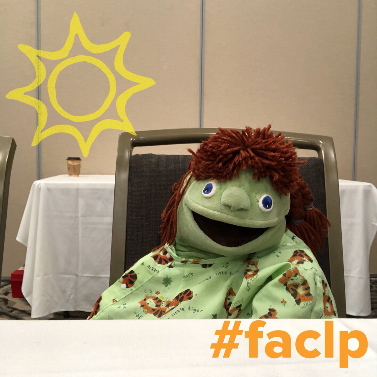 FACLPChildLife's tweet photo. We had a special guest appearance  for a session this afternoon.
#childlife #faclp #whatsinyourtoolbox 
#puppets https://t.co/21ecJJdjwQ