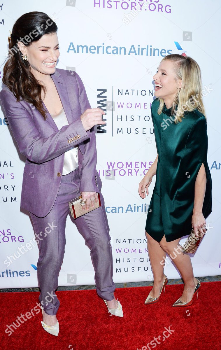 IdinaArmy's tweet photo. Idina Menzel and Kristen Bell at the Women Making History Awards (https://t.co/D4Xo7yQg0F) https://t.co/Tueg1sjITj