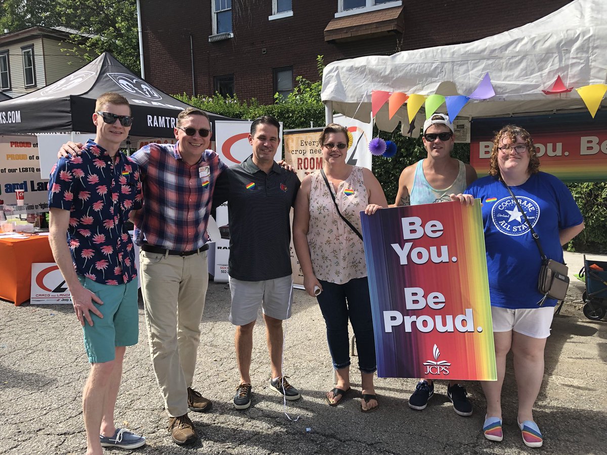 JCPS representing at @loupridefest! #WeAreJcps <a href="/BloomBulldogs/">Bloom Elementary</a> @cmkolb <a href="/JCPSSuper/">Dr. Brian Yearwood</a> <a href="/LPASlou/">Lincoln Elementary</a> <a href="/CochraneRoars/">Cochrane Elementary</a> <a href="/MaupinElem/">Maupin Elementary</a>