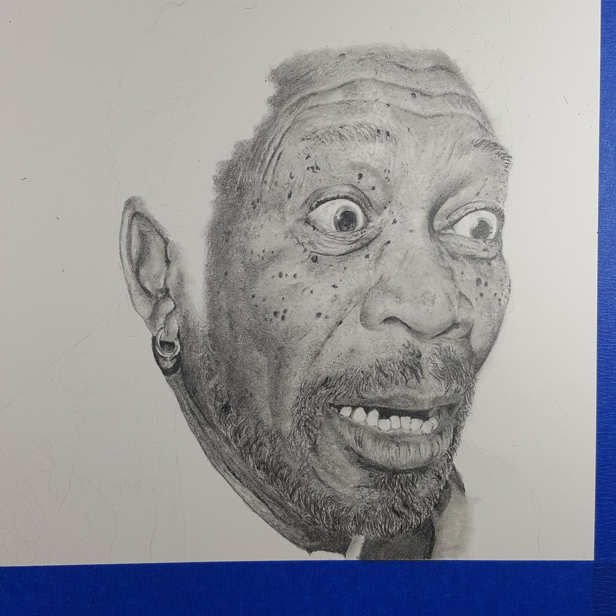 JasonewingA's tweet photo. W.I.P. Morgan Freeman https://t.co/Ym93gItzo8