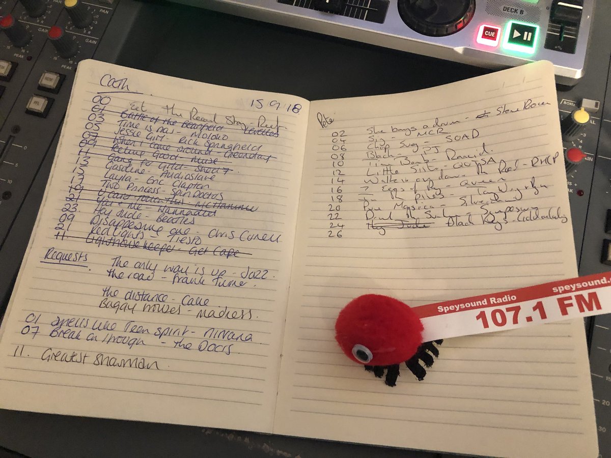 speyshuffle's tweet photo. If you missed the #shufflesessions catch the repeat on Tues 9am or Fri 7pm. Featuring @reefband @PearlJam @RealHughJackman @Audioslave @chriscornell @frankturner @EricClapton and many more!! https://t.co/R58XcYjMNt