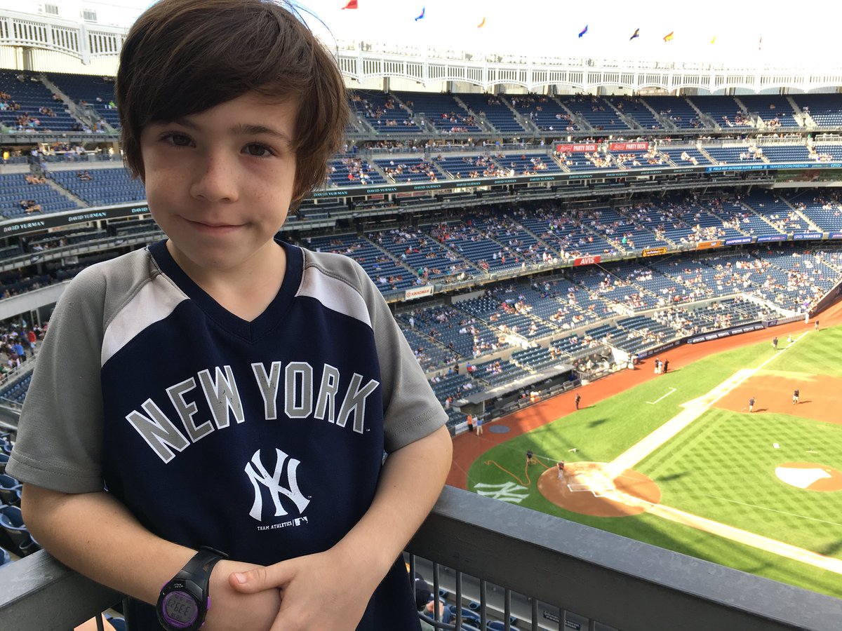 juliannewelby's tweet photo. Jack’s last @Yankees game of the season. Unless we score @MLB playoff tickets. #attny #mobilizingnyy https://t.co/z5GZBIs8Gh