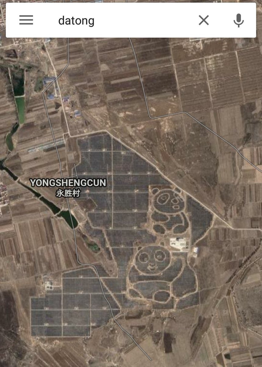 Solar pandas at Datong, China.