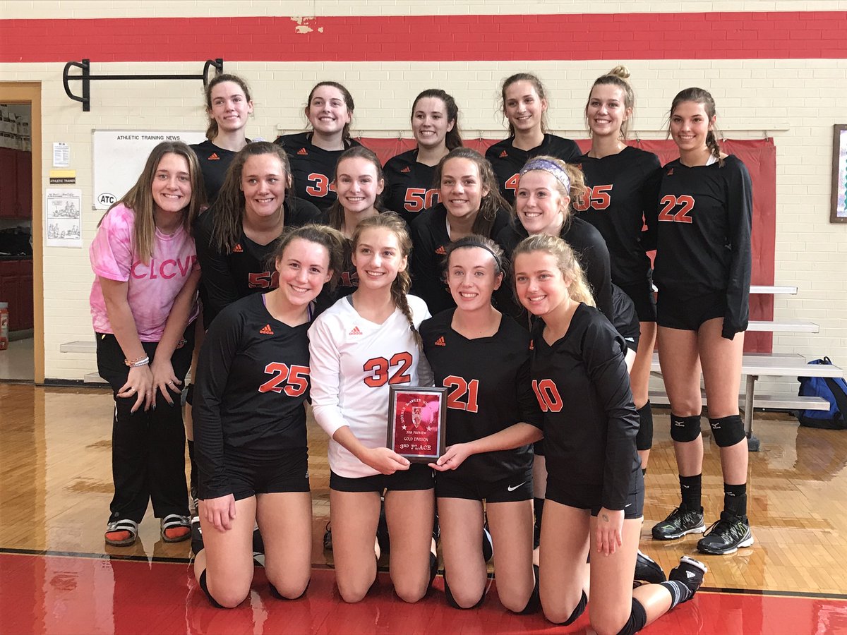 <a href="/clcathletics/">CLC Athletics</a>  Vball finishes the Mother McAuley invite with a 25-18, 25-20 win over Lyons Township for 3rd place (4-1 overall record). @McHenryCoSports