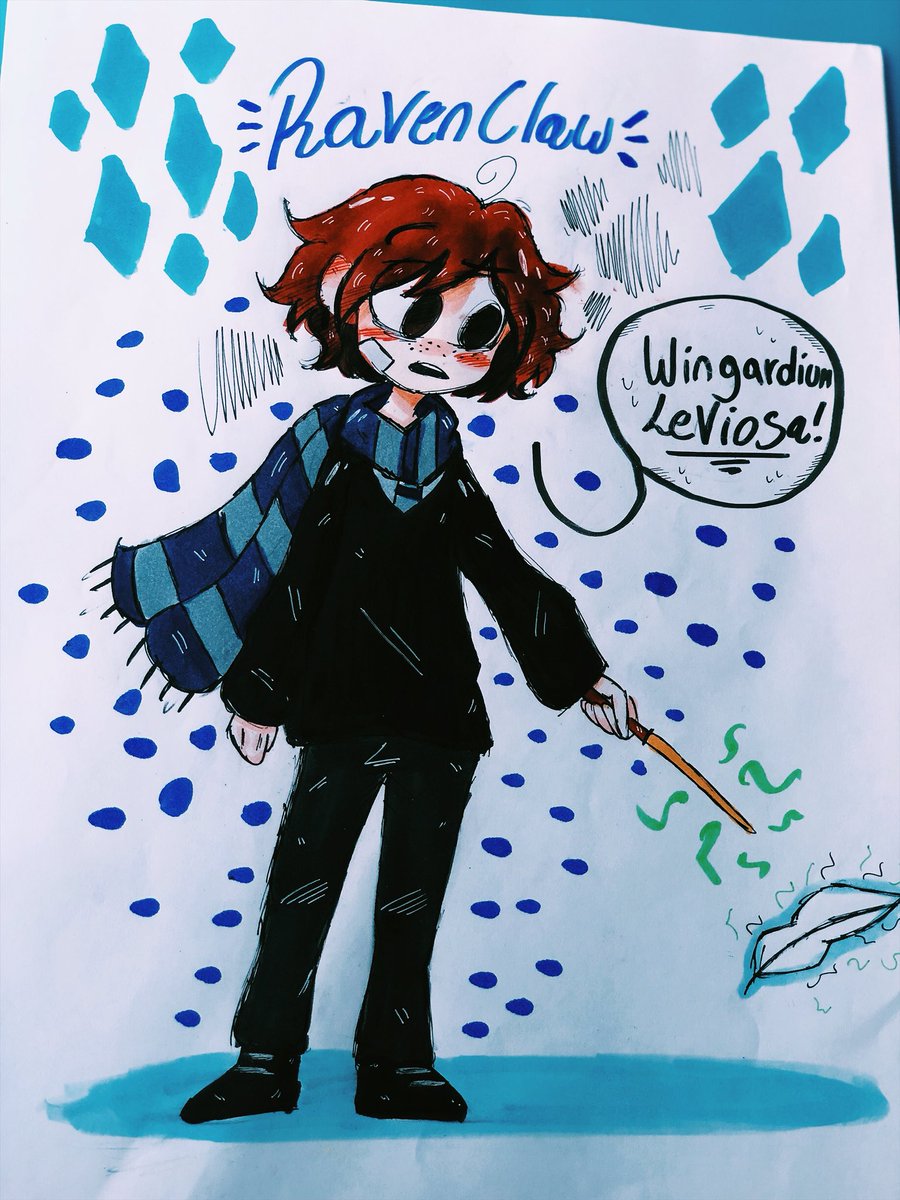 Ben22Dy's tweet photo. Hice estos dibujos de mis alter egos en Howarts! Cada uno en una casa distinta,voy a estar de viaje unos días,quizás no pueda conectarme..pero bueno,al menos les dejo esto! Espero les guste c:
 #HarryPotter #originalcharacter #traditionalart #myart 
-Ben💛 https://t.co/tZqWNvHp50