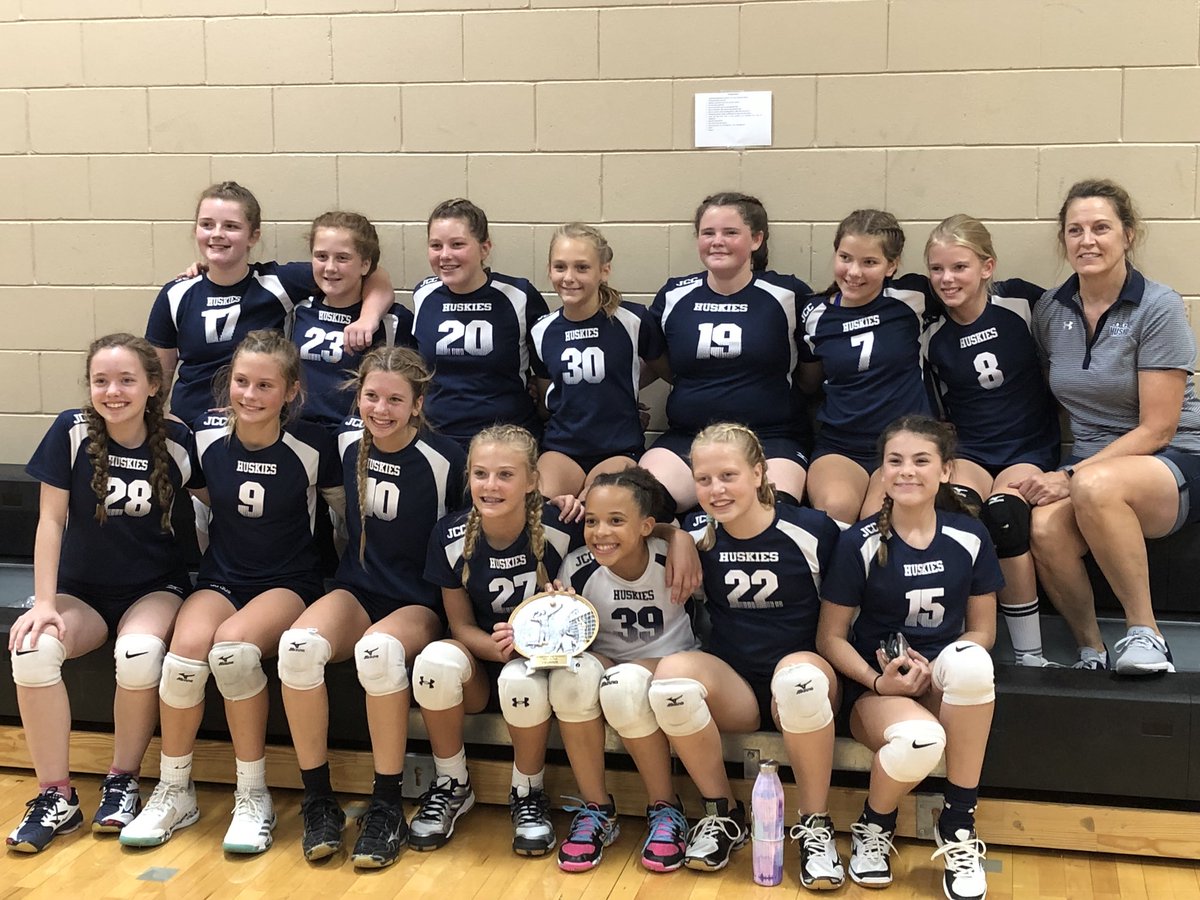 World Champions!  JCC 7th grade volleyball beat Marshall 2-0 to win tournament!  These are things that don’t happen often !  Super proud of these girls.
