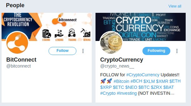 moonscrypto's tweet image. So many lolz - setting up this account and one of the first accounts twitter suggests for us is - Biiiitttttttccccccoooooonnnnnneeeeeeeccccctttttttt