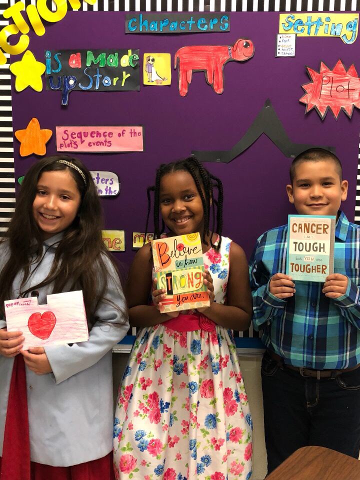 Lucia_chapa's tweet photo. Our awesome students write letters for kids battling cancer!  @AJacksonElem #EmotionalIntelligence #empathy #kindness #communtyproject #givingsupport #KindnessMatters @gabrielapastorM https://t.co/vuQHz0gXzS