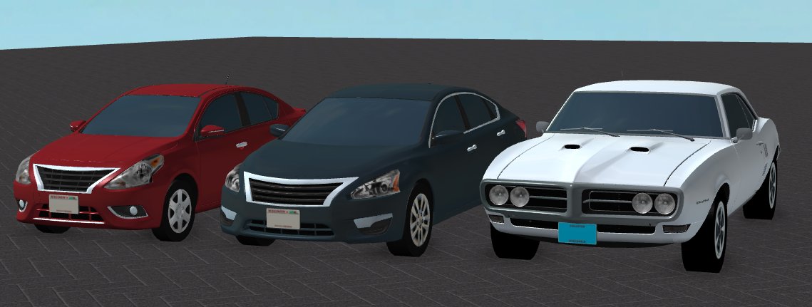 Greenville Roblox Official On Twitter 3 New Cars Have Been Added To Greenville 2015 Altima 2016 Versa Sedan And A 1968 Firebird Enjoy