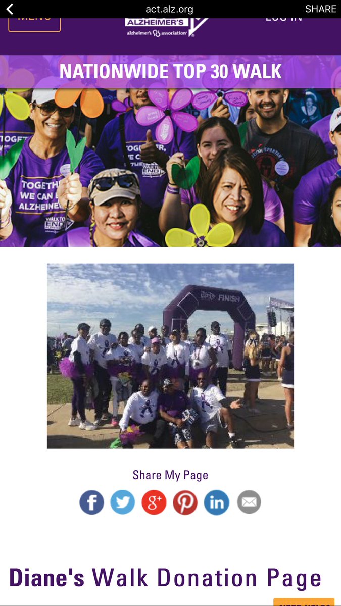 AngelCareTeamL1's tweet photo. @AngelCareTeamL1 💜💜💜Walk To End Alzhemiers 💜💜💜 https://t.co/r1fW9aoRZC