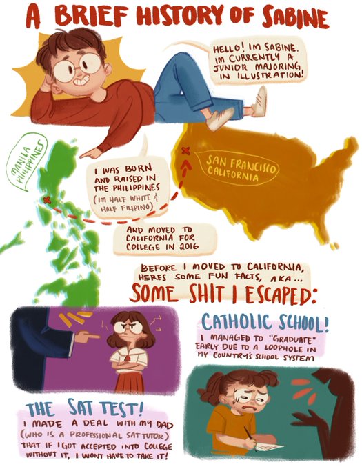 A little comic I made for my literature class! 