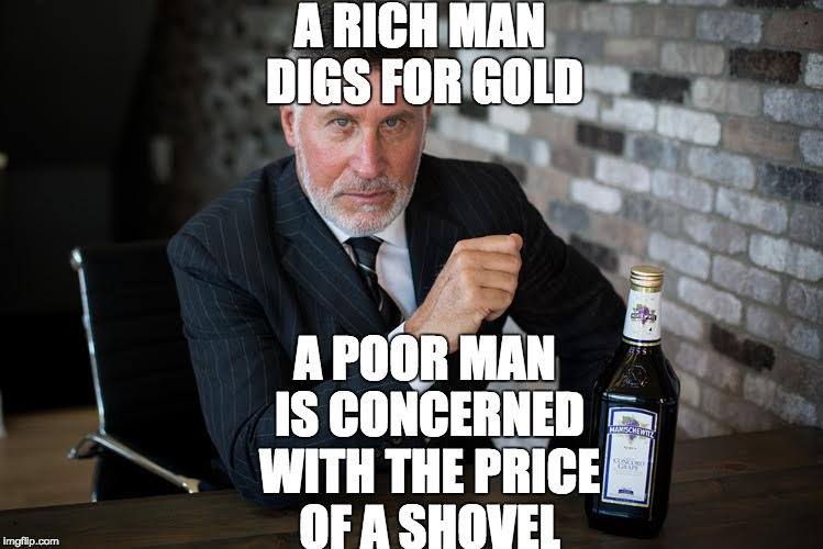 Joel Block My Friend Leonard Says A Rich Man Digs For Gold While A Poor Man Complains About The Price Of The Shovel Foundonline Strategy Ceo Board Innovation Keynote Speaker