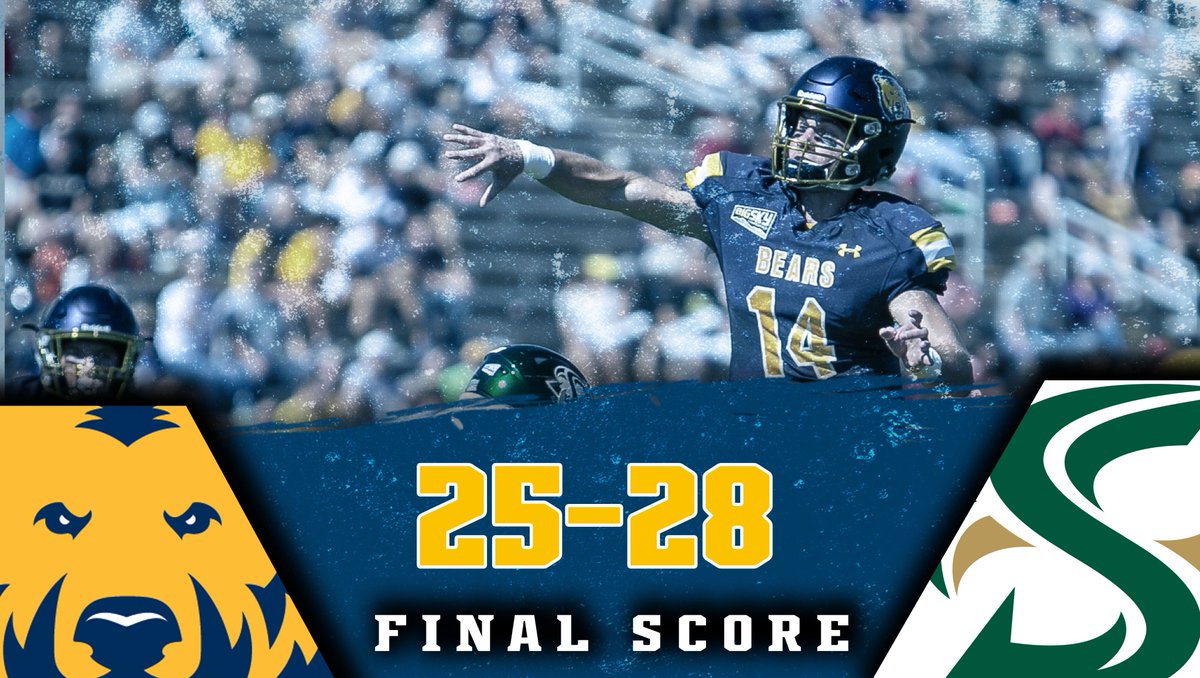UNC_BearsFB's tweet photo. The comeback falls just short, but the Bears kept fighting until the end. https://t.co/0nCN5d4Y7N