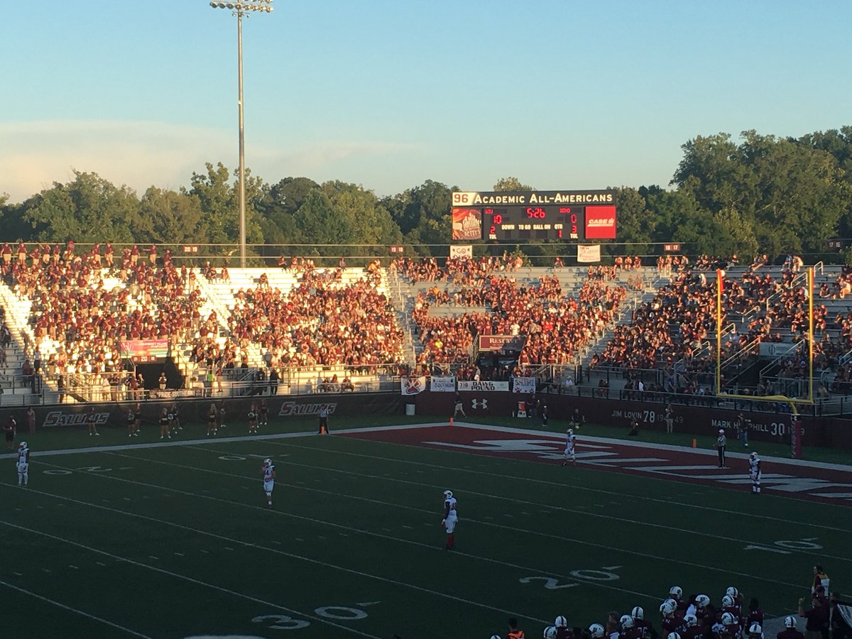 Still some room to grow at @SIUSalukis Stadium, but we are liking the look at the noise of the @SIUC @SalukiDawgPound at @SIU_Football   #RunWithUs #WeAreAllSalukis #ThisIsSIU  #carbondaleproud #SalukiProud