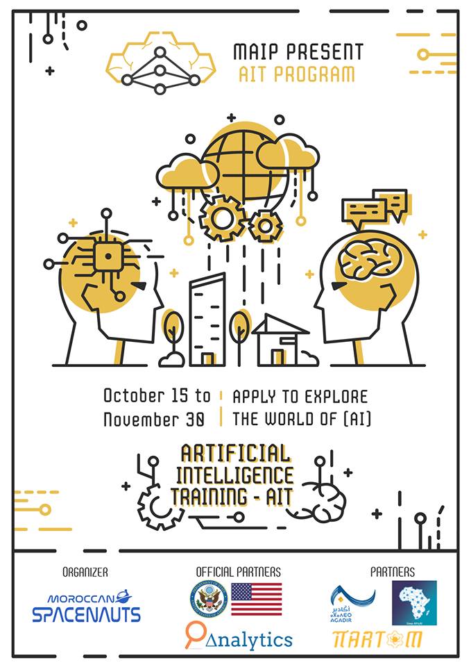 MouradGridach's tweet photo. We keep going actually. Welcome to the AI course which will be taught by @DeltaAnalytics fellows in Agadir, Morocco, Africa.
Many thanks to @USEmbassyRabat @sarahookr , Somayya Taki, Yassir Id Rhdour and @deepafricai members for their efforts. https://t.co/STdHlkSYpd