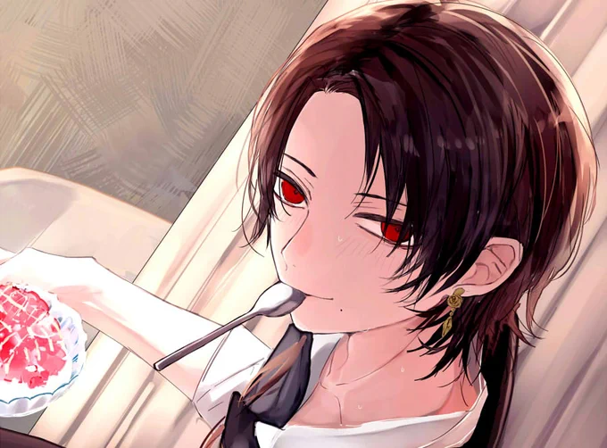 ▷かき氷のお題をしてくださった方へ
▶︎夏中にお題を消化できずすみません?
練乳に気づいていただけて嬉しいです!
我慢ができなくて食べてしまう茶目っ気…意外なことしてきそうでそこがいいですよね…!!
素敵なお題をありがとうございました!

蛇足的なおまけ、付けてみました? 