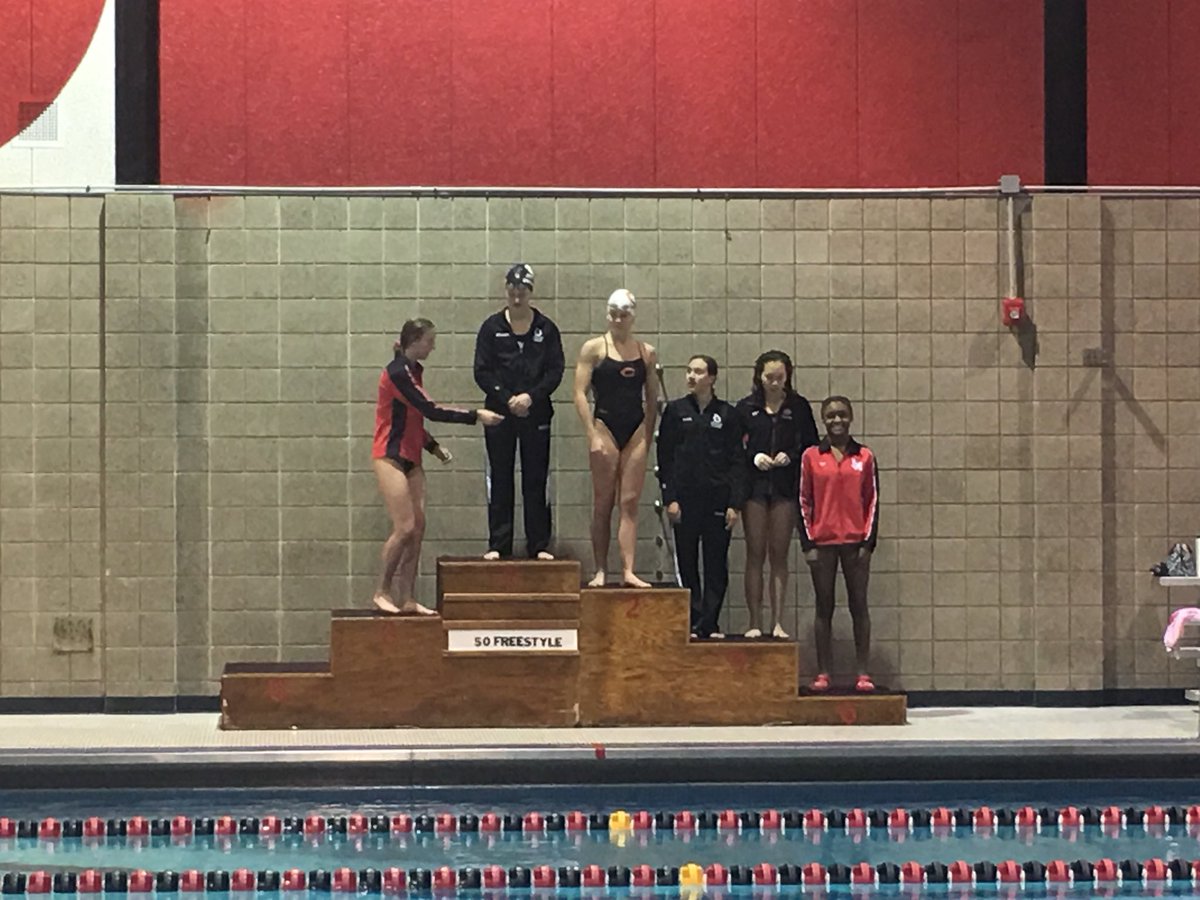 Serena Brizard earns sixth place in the 50 Free. Lions on the prowl in Fort Dodge.