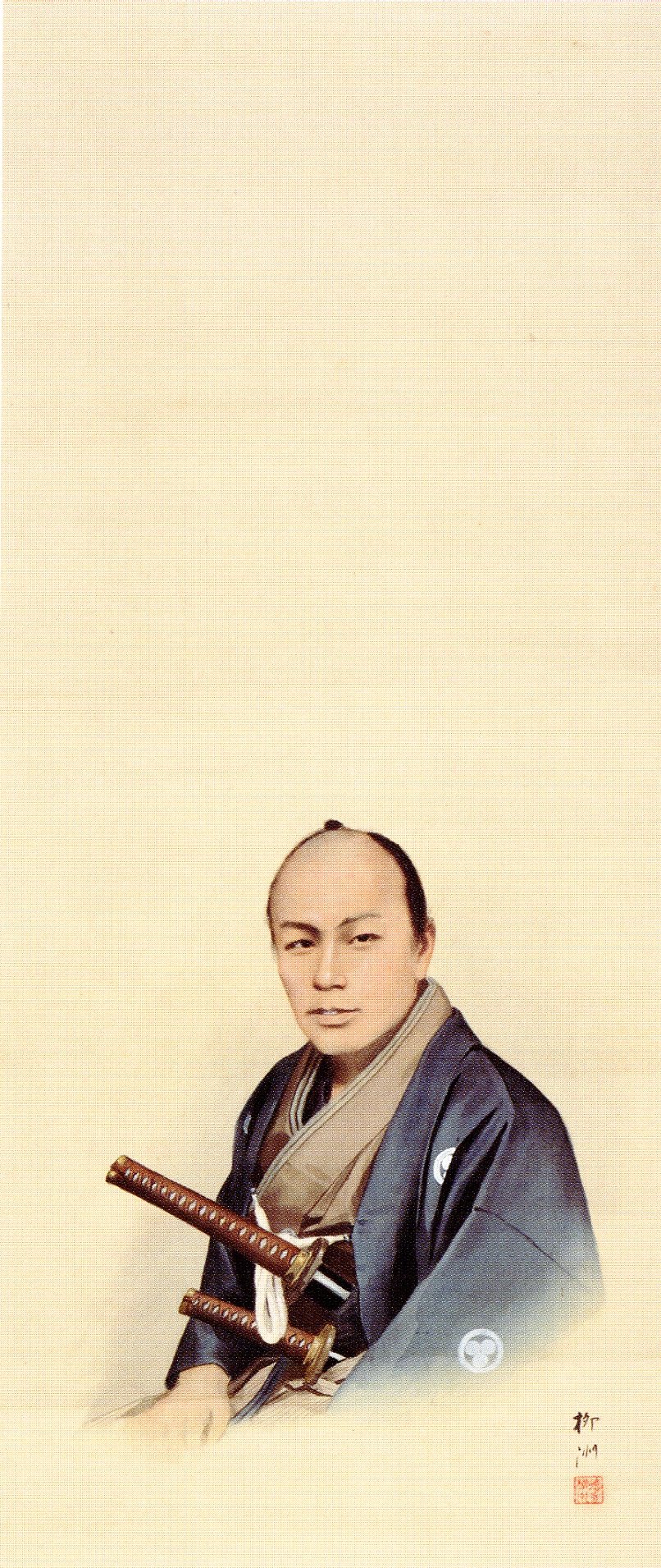 五姓田義松 今回の展覧会の隠れた人気者を発見した イケメン侍 徳永柳州が描いた彼の詳細はわからない けれども 確かにイケメンだ 五姓田派には数多くの弟子が学び みな同じような作品を描くけれども よく見ると少しずつ技術が異なる 時代の変化でも