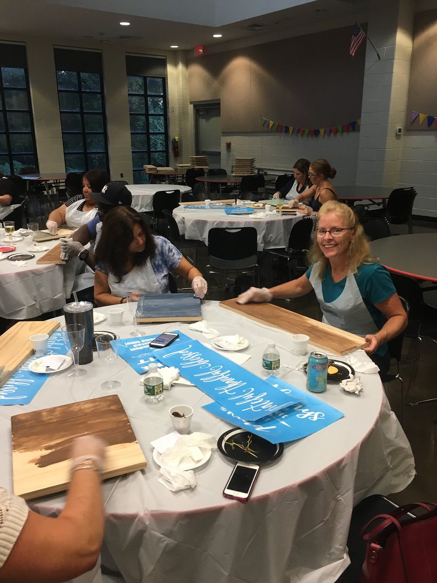creno7's tweet photo. Pallet Painting Party....Saturday Nights are for the paints! Thanks to all those supporting LuHi Football! #RebuildRespect https://t.co/Zb6inRk6A3