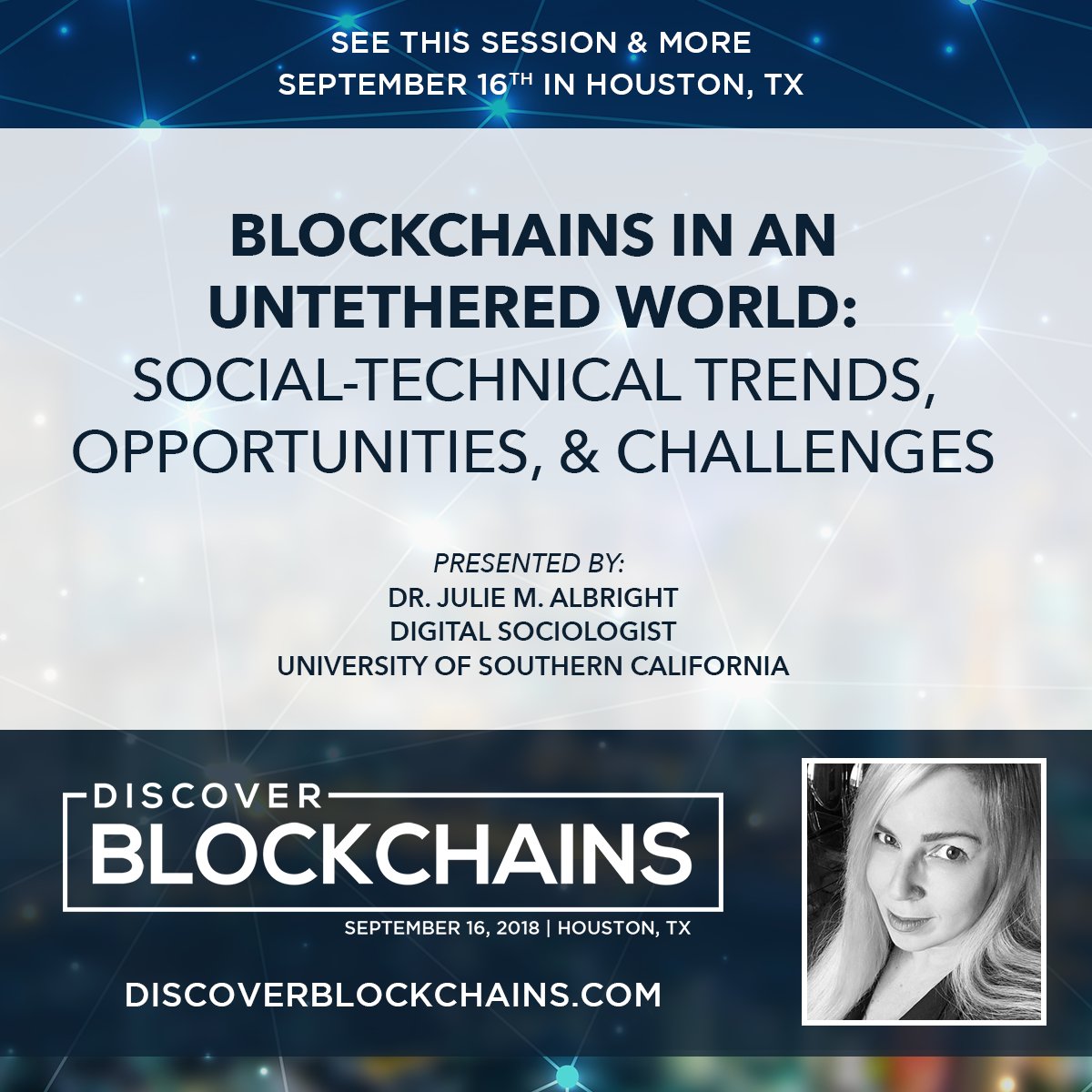 drjuliea's tweet photo. What's happening #Houston? #DiscoverBlockchains #Blockchain https://t.co/F0TIlGzqt3