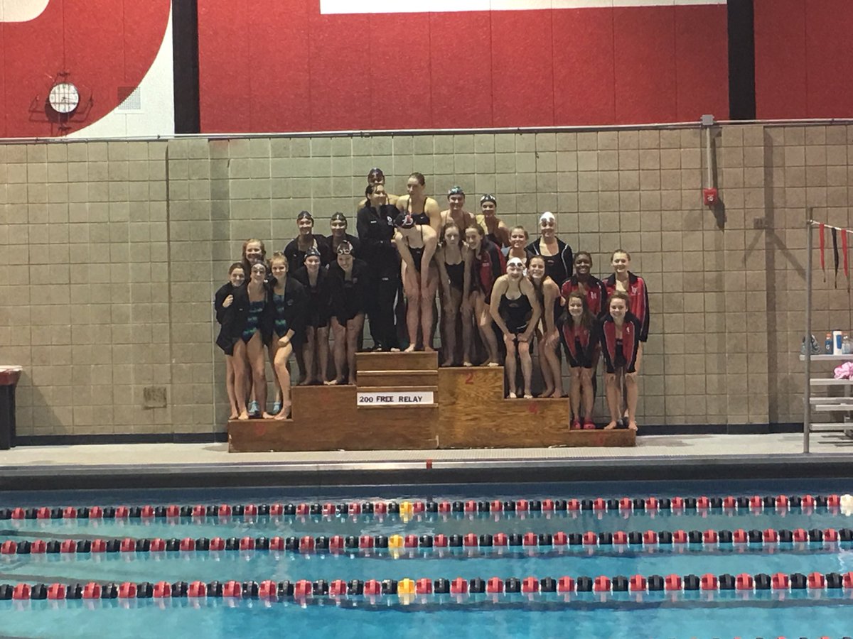 Linn-Mar’s 200 Free Relay with a sixth place finish. Nice swimming ladies!