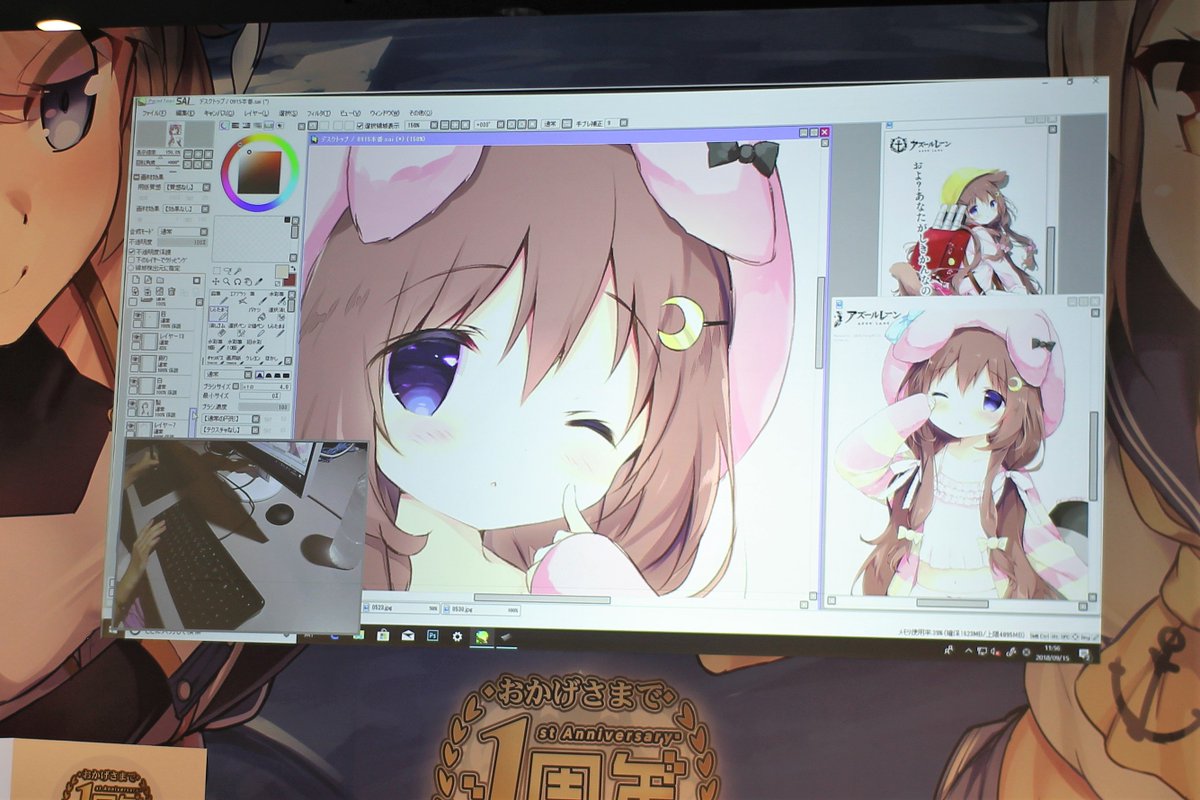 アズールレーン1周年記念イベント④ 沢山の人が集まっていた等身大綾波