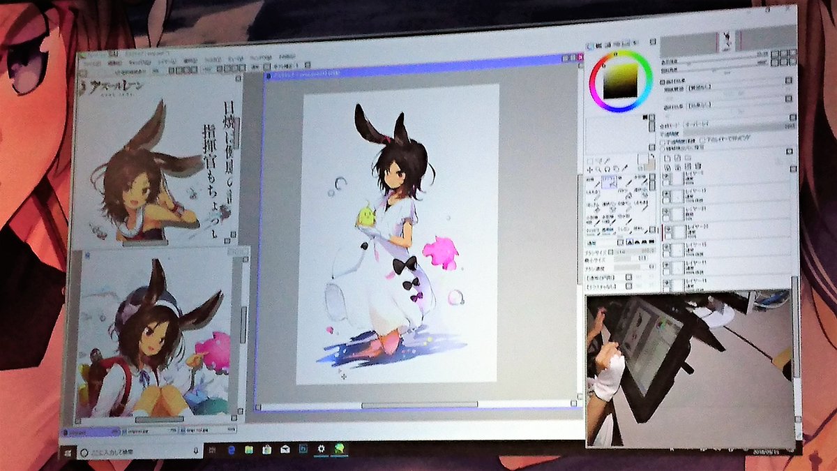 アズールレーン1周年記念イベント④ 沢山の人が集まっていた等身大綾波