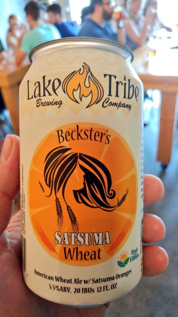TLHBeerSociety's tweet photo. A funny thing happened during our trip to @LakeTribeBrew tonight ...
We got a preview of thier NEW cans!
#RedCloudIPA #SatsumaWheat
#DroppingNextWeek 👀 👀 👀 https://t.co/4Jz9szNF1u