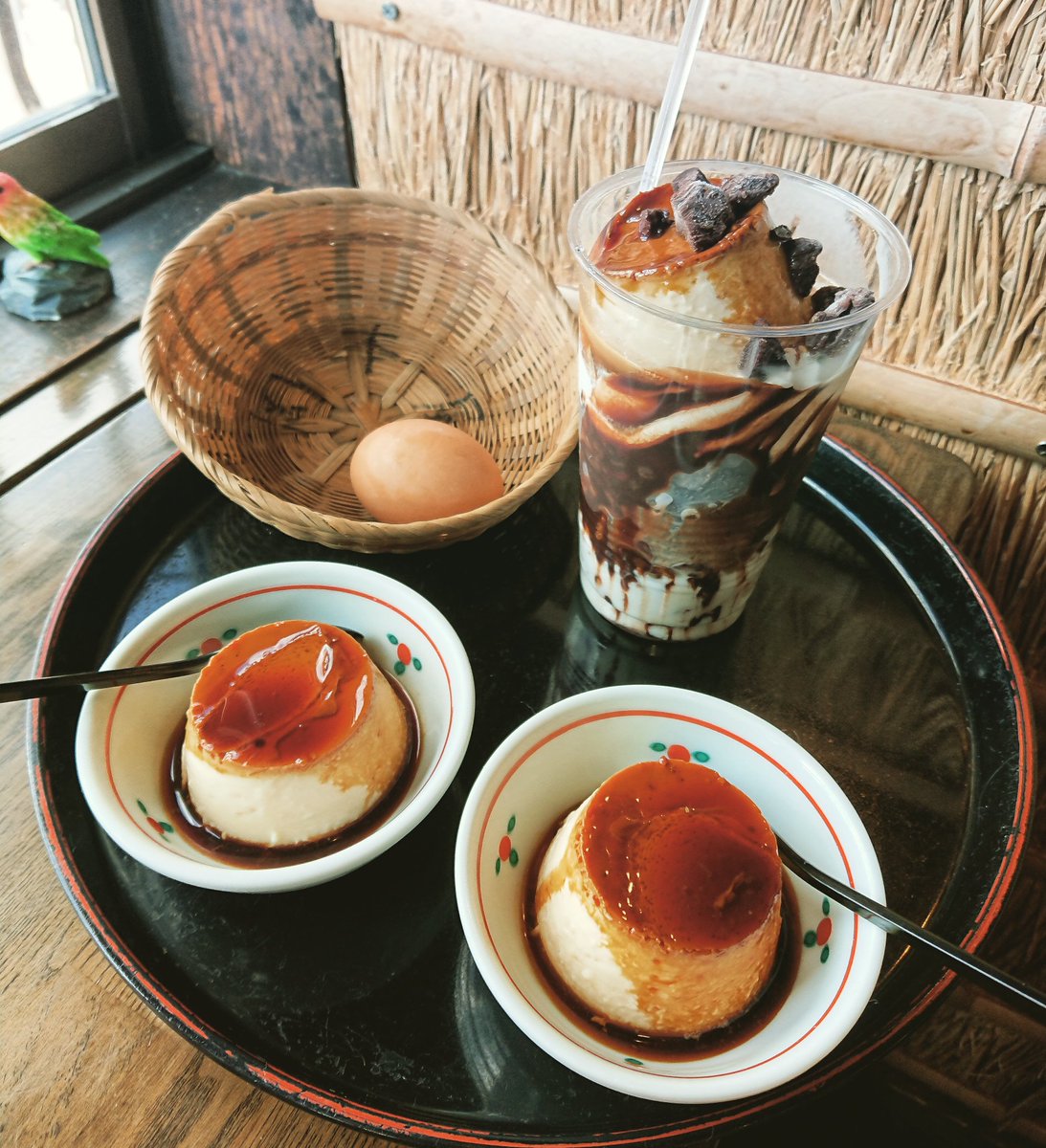 Niida בטוויטר 大分 別府 明礬 岡本屋売店 地獄蒸しプリン 別府 カフェ 岡本屋売店 地獄蒸しプリン 大分 大分でカフェめぐり Kpp Ooita Beppu Cafe 九州 明礬温泉 どこかにマイル