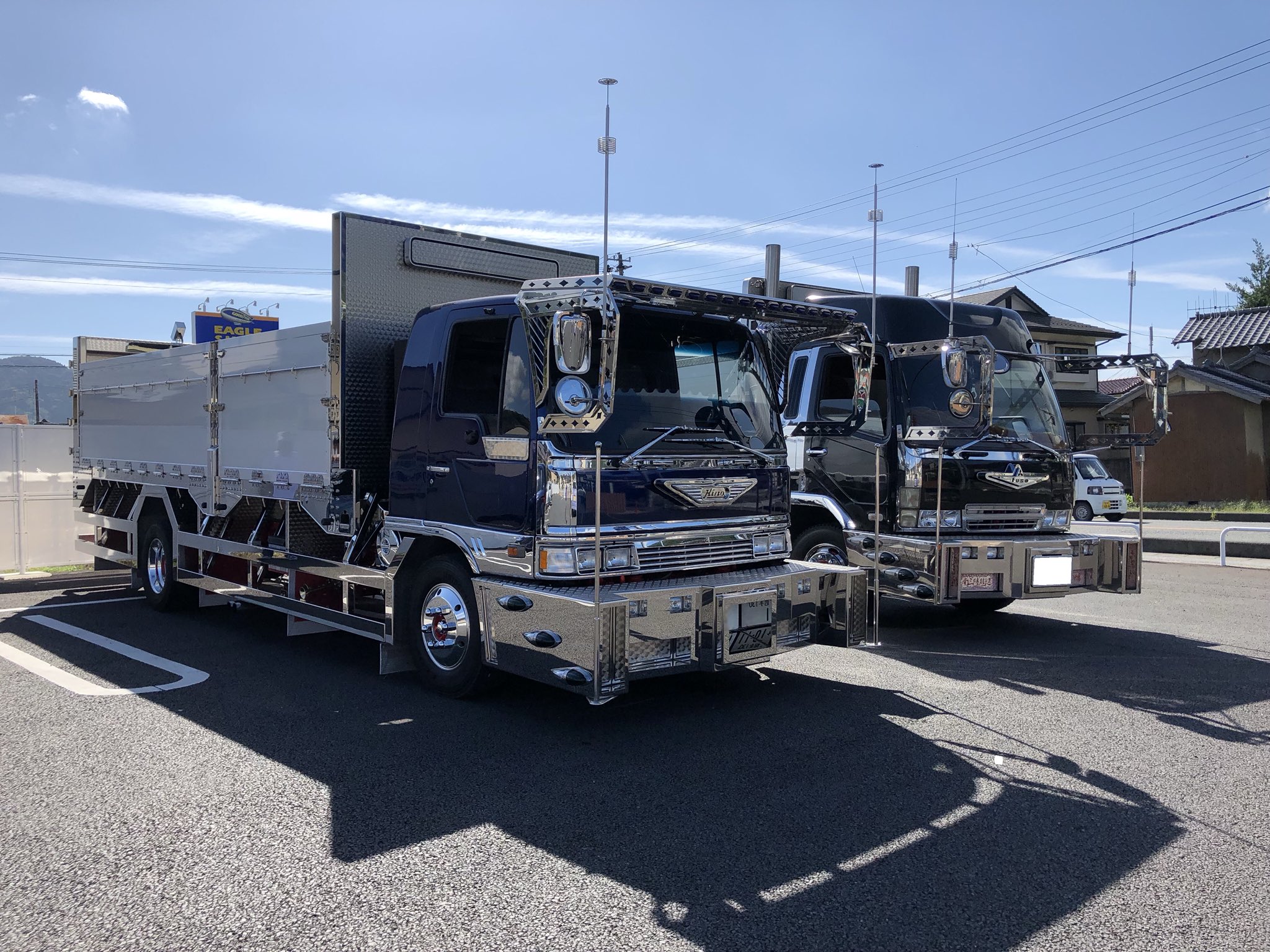 □D1175.アルナ大 釧路港プレート トラック デコトラ 街道 スラ □D1175.アルナ大 釧路港プレート トラック デコトラ 街道 スラ