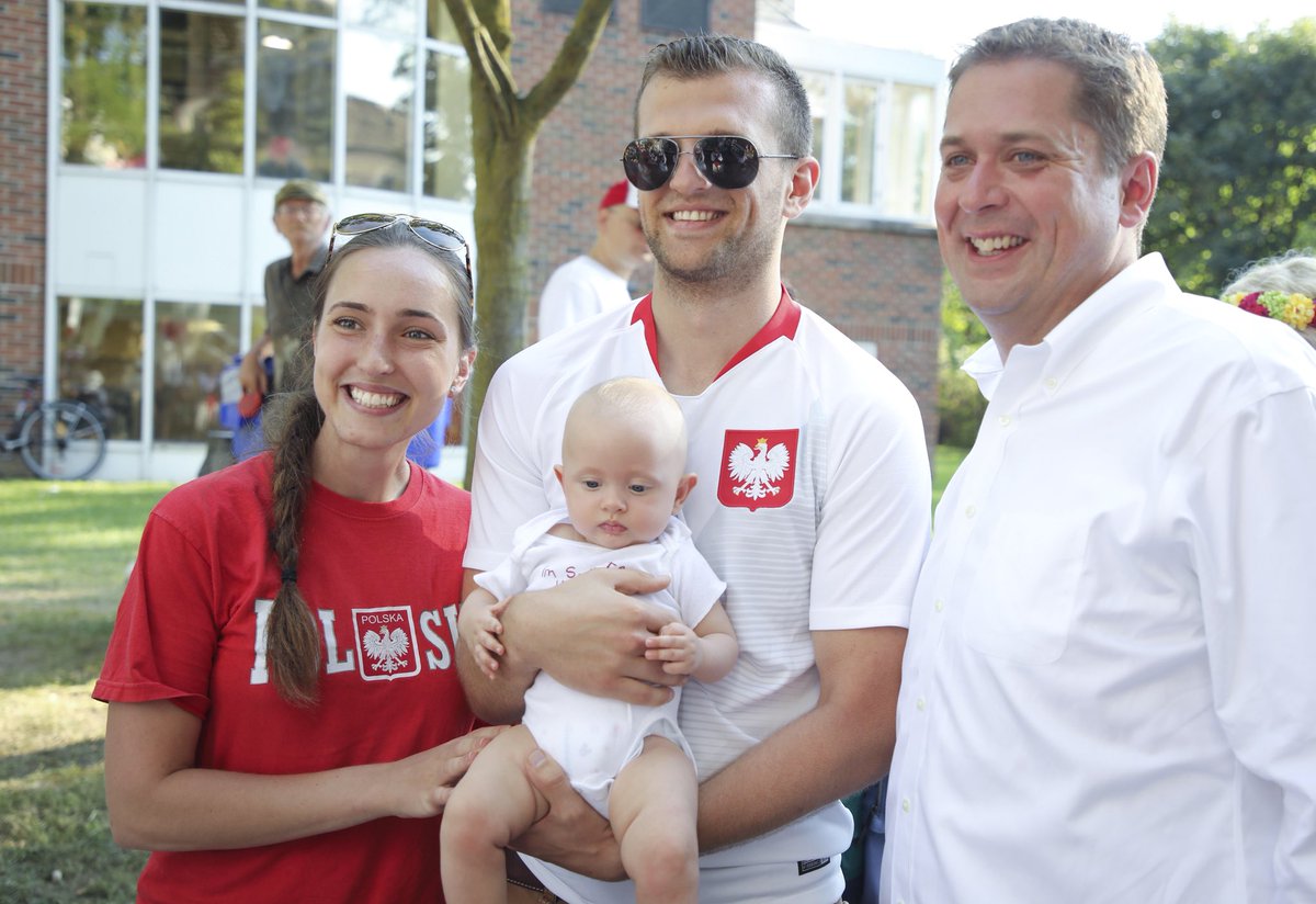 AndrewScheer's tweet photo. Celebrating the contributions of Polish-Canadians at the @PolishFestival. Poland's courage and strength throughout history in the fight for freedom is something to be admired. @CPC_HQ will always be a friend to Poland and to our Polish-Canadian community. https://t.co/pPC1IADwLk