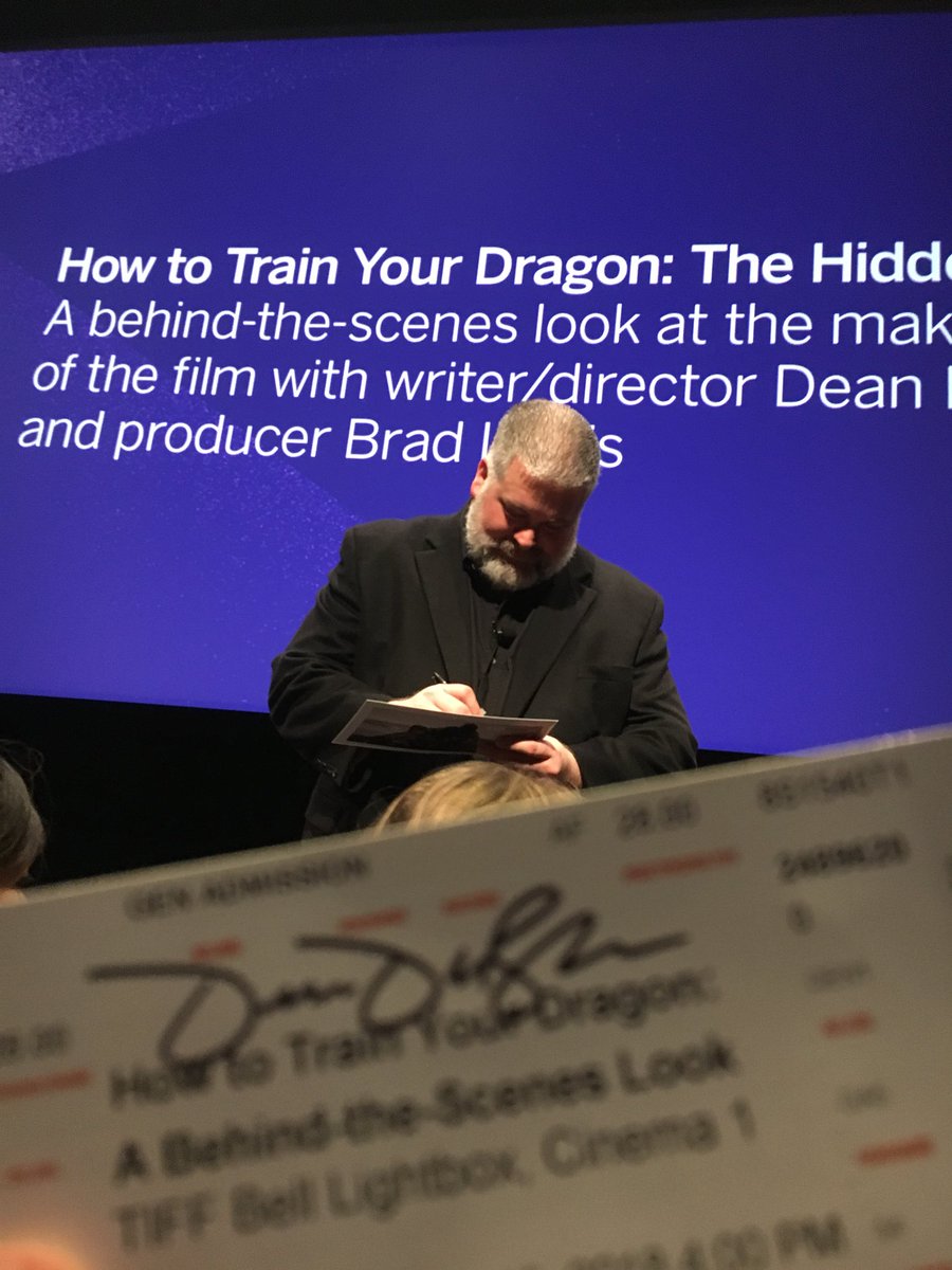 kkselina's tweet photo. I had the privilege to meet &amp; listen to one of my pivotal inspirations in animation &amp; writing. @DeanDeBlois director-writer of How to Train Your Dragon. So happy I got to meet you. Thank you for the life lessons &amp; influence. Your stories changed my world forever. #TIFF18 #HTTYD3 https://t.co/uHJ9OkKChh
