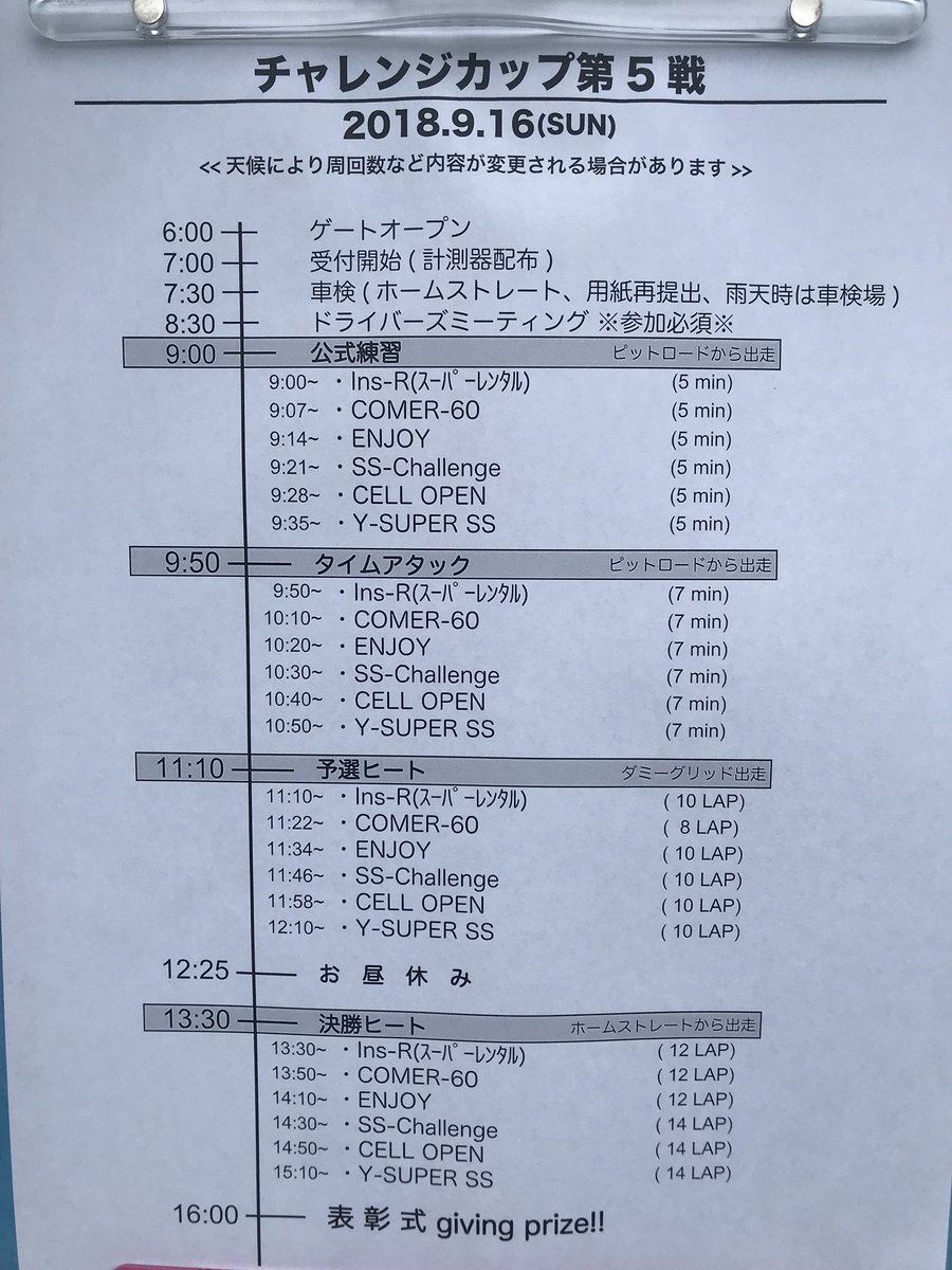 GearShop_Ins_R's tweet photo. 本日(9/16)はIns-R (スーパーレンタル)

新東京サーキットにて、開催しております。

ご覧のようなタイスケです。 https://t.co/49qnXVSGvI