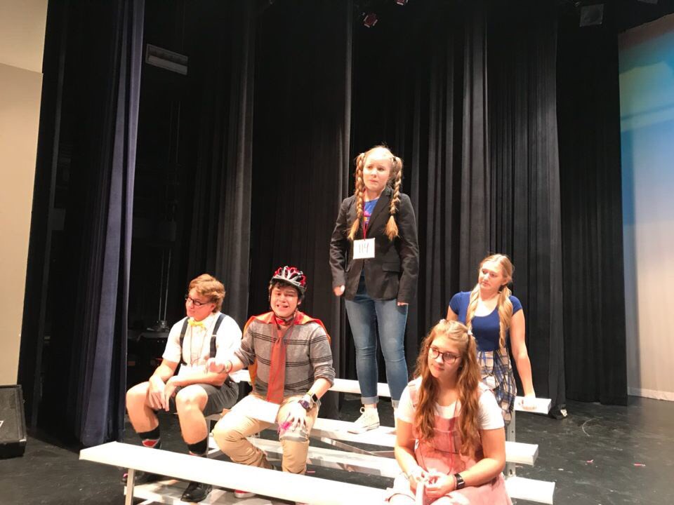 theatre_chhs's tweet photo. Rehearsals for the 25th Annual Putnam County Spelling Bee are going great! Don’t forget to come see it on the main stage October 4th, 5th, 6th, 9th, or 13th! https://t.co/Wm45iEr7Nh