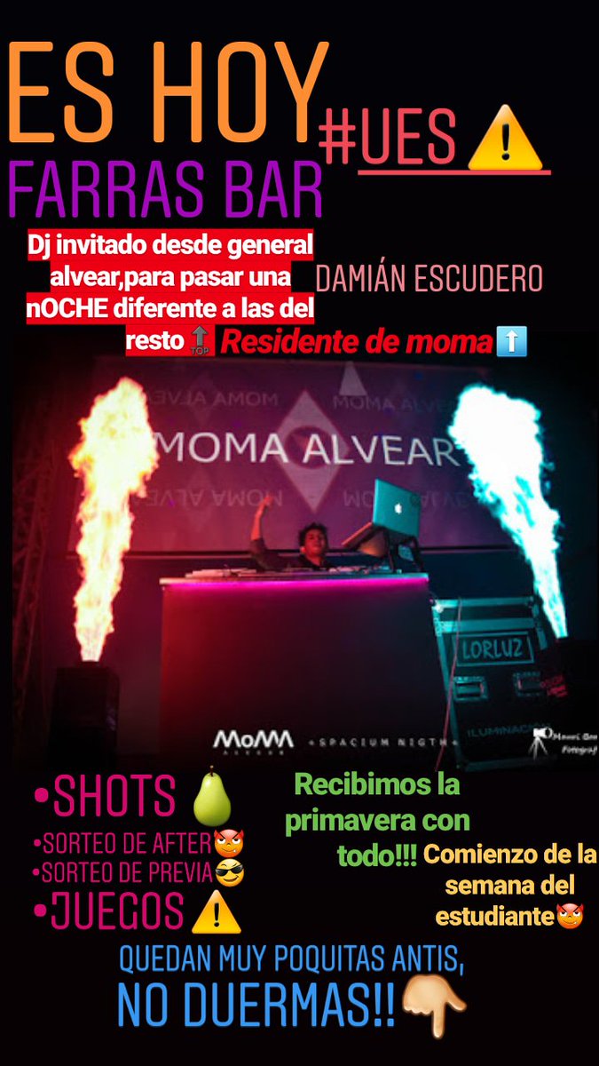 Unionestudiant6's tweet photo. PASA POR FARRAS Y LLENATE DE FIESTAAAA
EXPLOTA! https://t.co/FFptKfuKi1