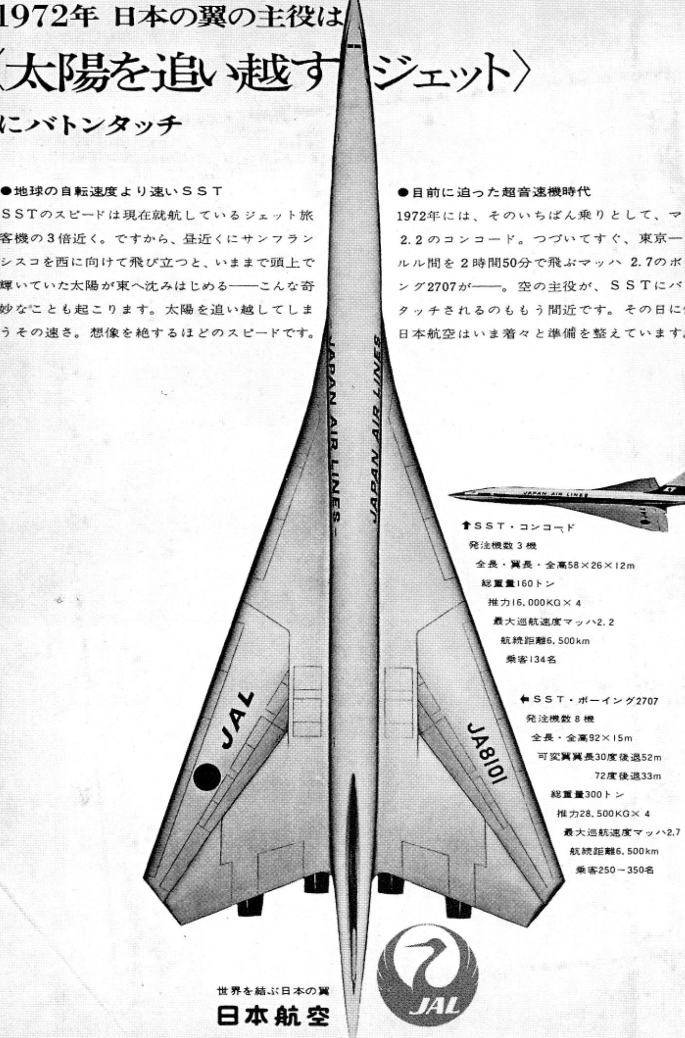 K1000 日本航空 JAL SST コンコルド 記念盾 プレート K1000 日本航空 JAL SST コンコルド 記念盾 プレート - メルカリ