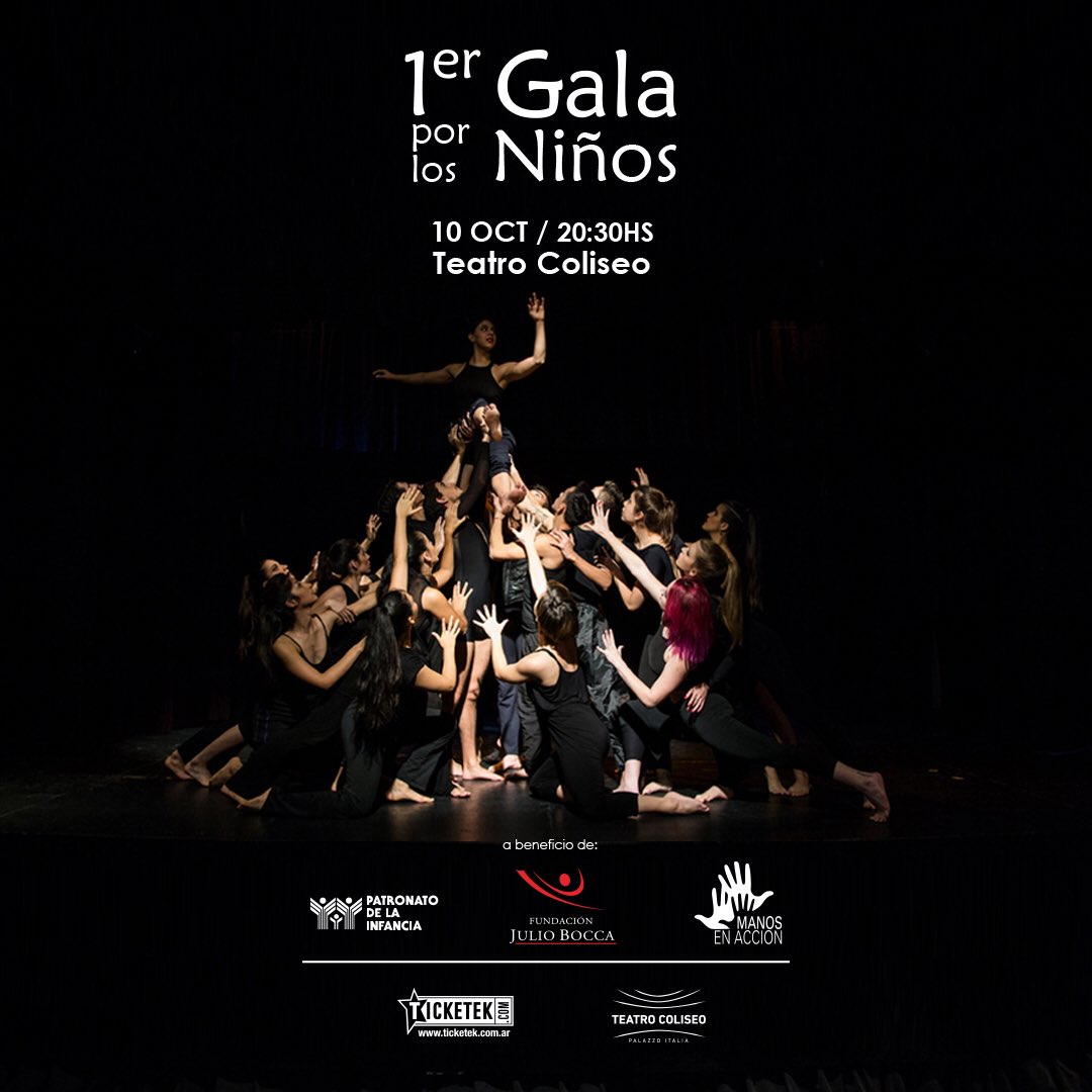 Acompáñanos saca tu entrada desde $400 y podrás dar una mano realmente importante a <a href="/FunJulioBocca/">FundaciónJulioBocca</a> <a href="/ManosenAccion/">Manos en Acción</a> y Patronato de La Infancia  10 oct <a href="/teatro_coliseo/">Teatro Coliseo</a> #porlosniños