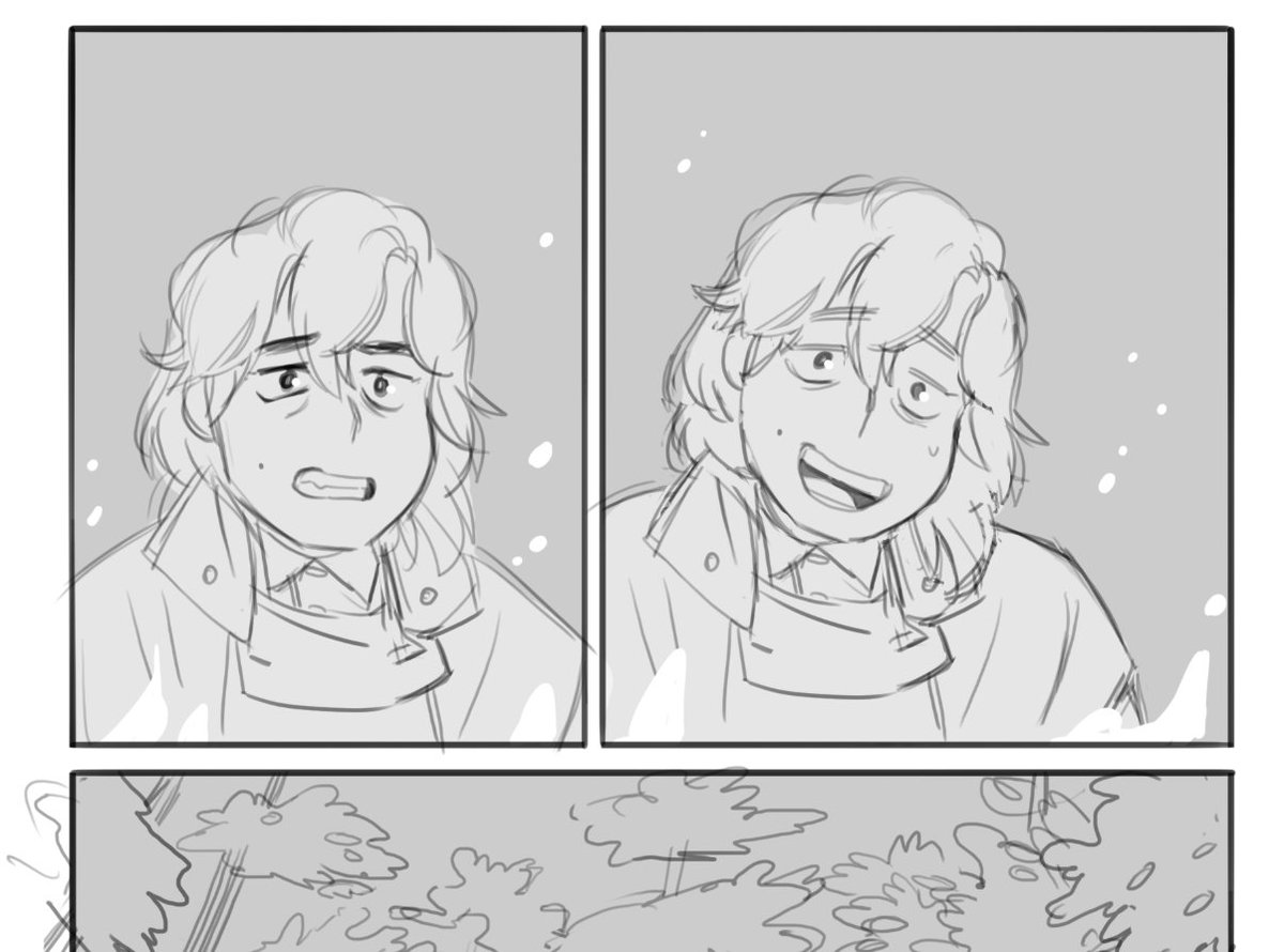 sketching away on my thing with @probablyday for @shoutoutcomic 