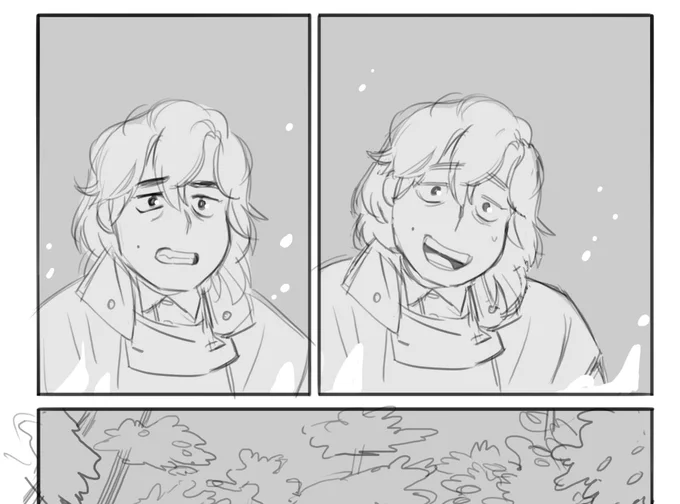 sketching away on my thing with @probablyday for @shoutoutcomic 