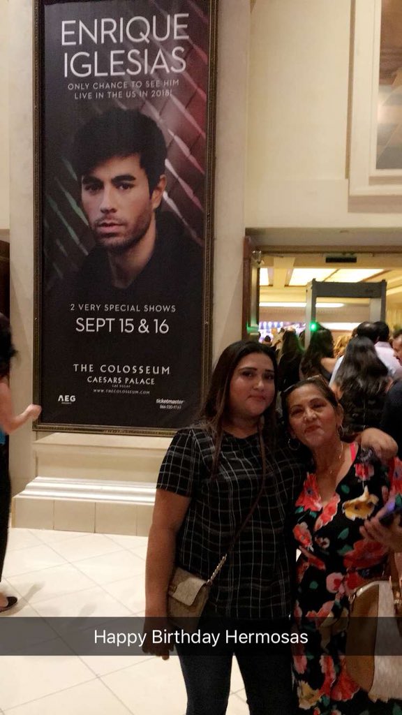 Surprised my sissy with an #EnriqueIglesias concert. All I do is for them and her reacting was priceless. #LivingAndLovingLife
