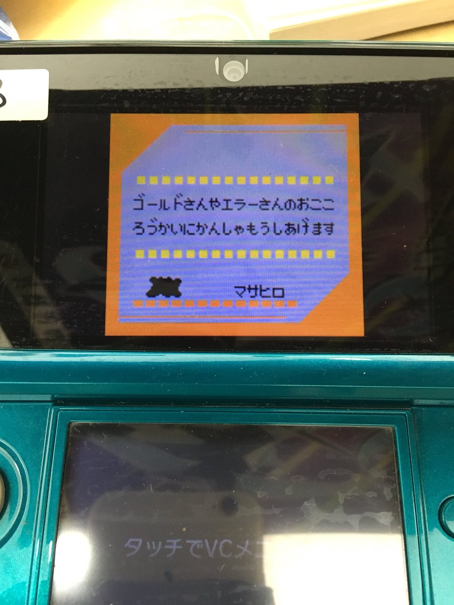 Vcのゲーム中で準備するもの きんのいれば