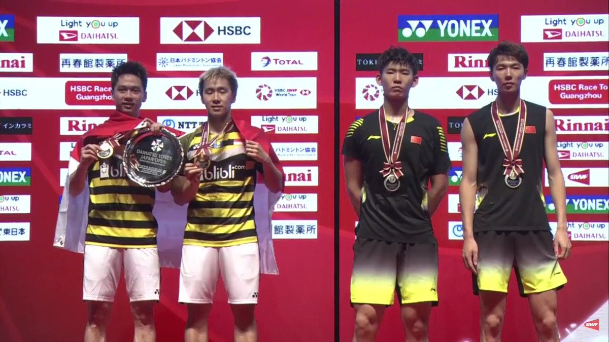 Men's Doubles podium #JapanOpenSuper750

SELAMAT MARCUS/KEVIN!!