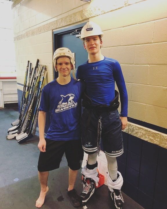 PacificSeaDevil's tweet photo. Congrats to our E15s with winning their first regular season game with a 2-1 victory over Delta. Lowie Vreys was our work horse and Damian Perovic earned the MVP bucket. #goseadevilsgo #sicklids #oneshoedontcare #csshl https://t.co/Q2zrnqPF71